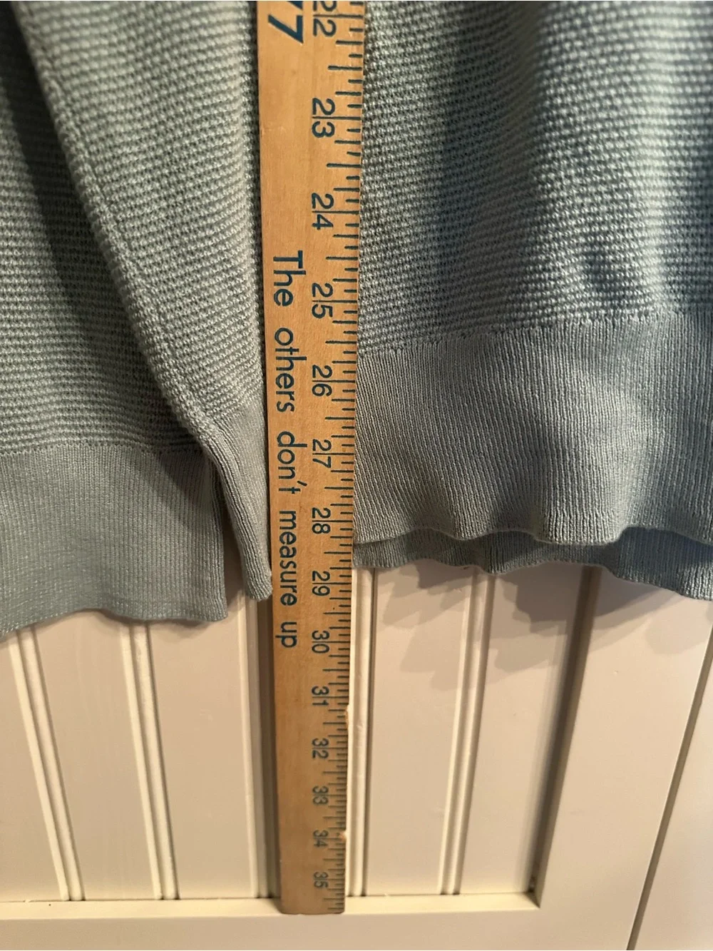 J. Crew Men's Pale Blue Crewneck Waffle Knit Sweater 100% Cotton Size L